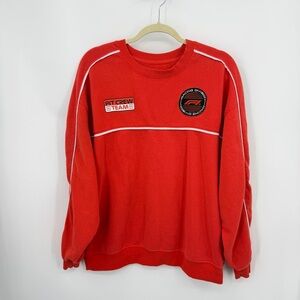 F1 Formula One Sweatshirt Size XXL Racing Motorsport Red Pit Crew Team Fleece